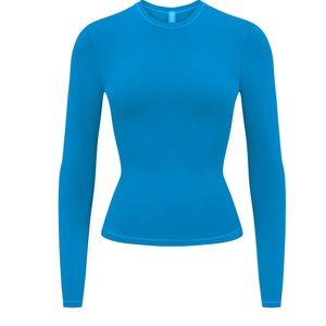 Skims limited edition Mykonos cotton JERSEY LONG SLEEVE T-SHIRT